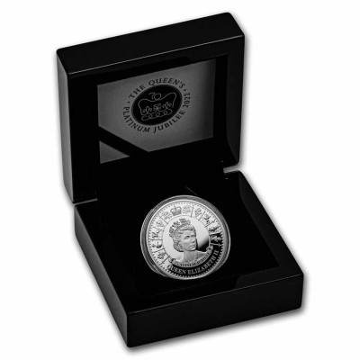 Reine Elizabeth II - Jubilé de platine - 1 Oz - Pièce de collection en argent