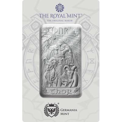 Dieux Nordiques - Thor - 10 Oz - lingot d'argent d'investissement (en stock à partir de 1.7.2025)