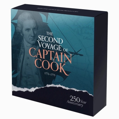 Capitaine Cook - Deuxième voyage - 1 Oz - pièce de collection en argent proof