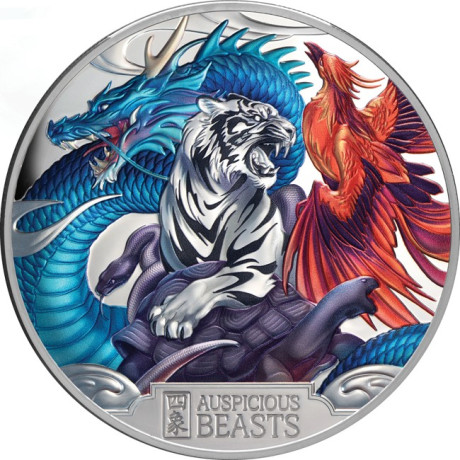 Auspicious Beasts - 5 Oz - Pièce de collection en argent