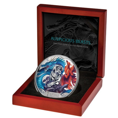 Auspicious Beasts - 5 Oz - Pièce de collection en argent
