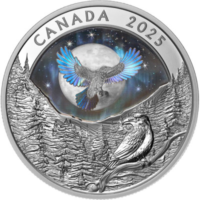Moon Sky : Corbeau- 1 Oz - Pièce de collection en argent (en stock à partir du  28.6.2025)