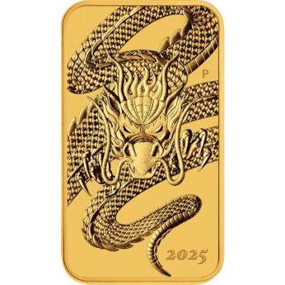 Dragon rectangulaire (2025) - 1 Oz - Pièce en or