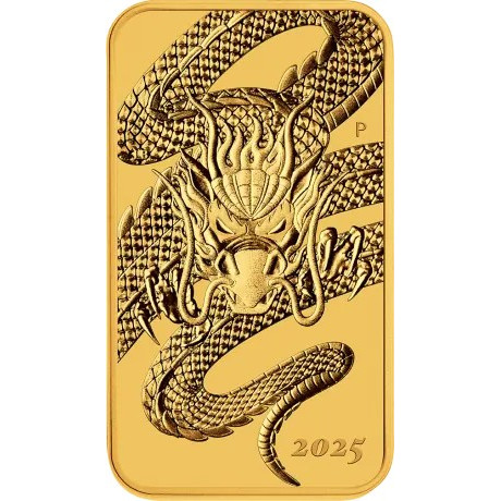 Dragon rectangulaire (2025) - 1 Oz - Pièce en or