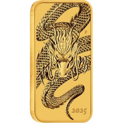 Dragon rectangulaire (2025) - 1 Oz - Pièce en or