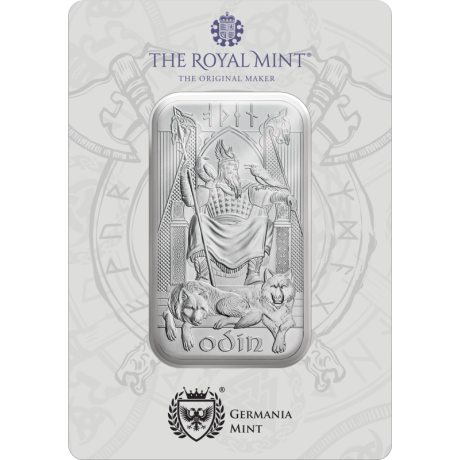 Dieux Nordiques - Odin - 1 Oz - lingot d'argent d'investissement