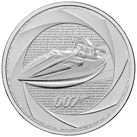 Six décennies de 007 (années 90) - James Bond - 1 Oz - pièce d'investissement en argent