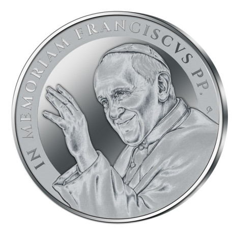 In memoriam - Pape François - 1 Oz - pièce de collection en argent