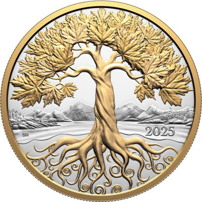 Arbre de vie  : Érable - 5 oz - Pièce de collection en argent à l'épreuve du temps