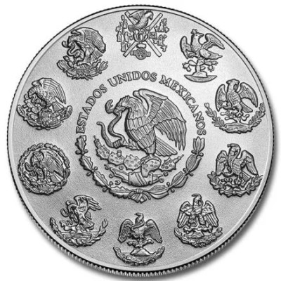 Mexique Libertad - Forces de la nature - Feu - 1 Oz - Pièce de collection en argent