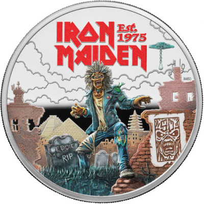 Iron Maiden - R.I.P Eddie - 1 Oz - Pièce de collection en argent