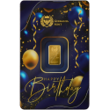 Happy Birthday - 1 g - lingot d'or d'investissement
