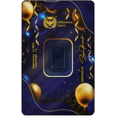 Happy Birthday - 1 g - lingot d'or d'investissement