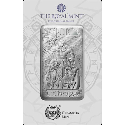 Dieux Nordiques - Thor - 10 Oz - lingot d'argent d'investissement
