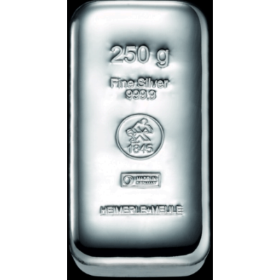 Heimerle + Meule - 250 g - lingot d'argent d'investissement