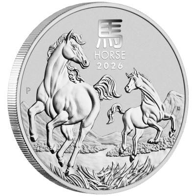 Cheval lunaire (2026) - 1 Oz - pièce d'investissement en argent