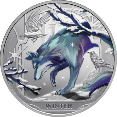 Loup d'hiver (2025) - 1 Oz - Pièce de collection en argent