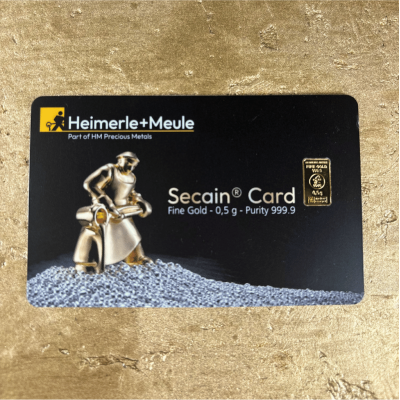 Heimerle + Meule - 0,5g - Lingotin d'or d'investissement