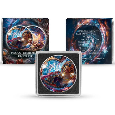 Mexique Libertad (2024) - Voyage dans le temps - Pièce de collection en argent Mexique Libertad (2024) - Voyage dans le temps - Pièce de collection en argent