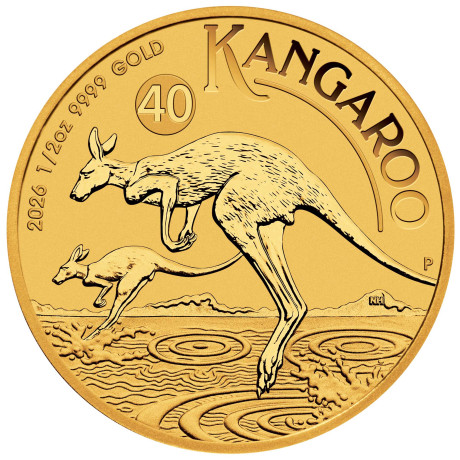 Kangourou australien (2026) - 1/2 Oz - pièce d'investissement en or