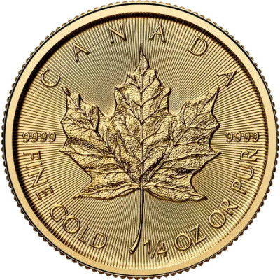 Maple Leaf/Feuille d'érable (2026) - 1/4 Oz - pièce d'investissement en or