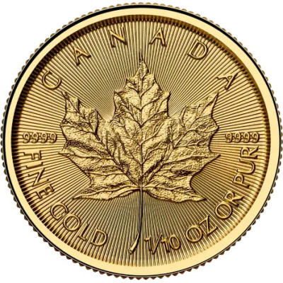 Maple Leaf / Feuille d'érable (2026) - 1/10 Oz - pièce d'investissement en or