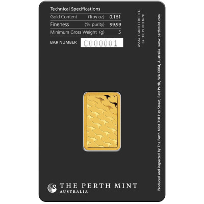 Perth Mint - Kangourou -5g- lingot d'or d'investissement