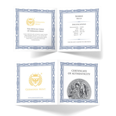 Skuld : pièce de collection en argent de 1 oz