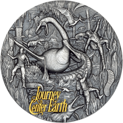 Voyage au centre de la Terre (2026) - 3 Oz - pièce de collection épreuve argent