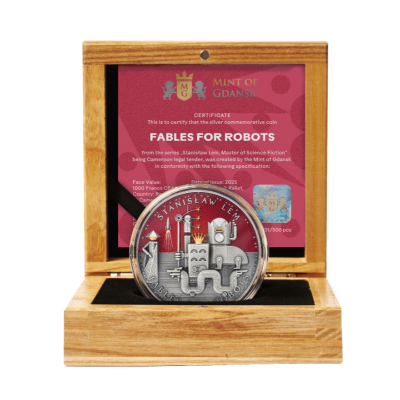 Stanislaw Lem - Fables pour robots - 2 Oz - Pièce de collection en argent