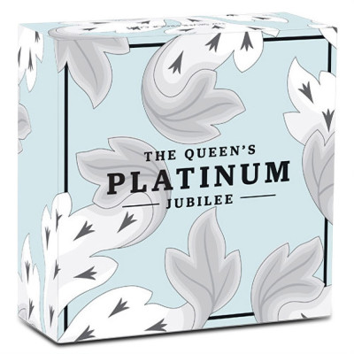 Jubilé de la Reine en platine 2022 Pièce d'argent 1oz à l'épreuve