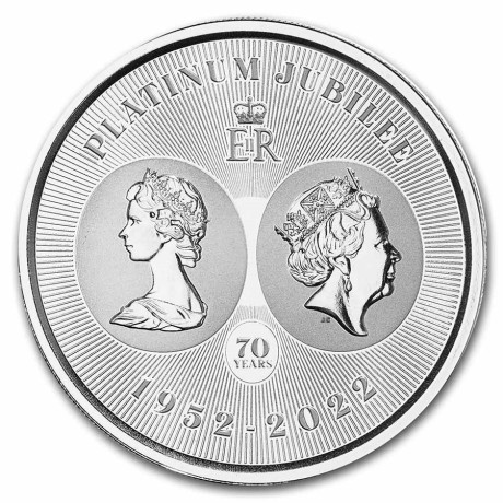 Reine Elizabeth II. Jubilé de platine (2026) - 1 Oz - Pièce de collection en argent