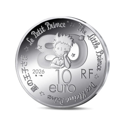 Petit Prince - Avion - 22,5g - pièce de collection épreuve argent