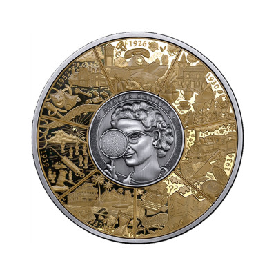 Agatha Christie (2026) - Pièce de collection de 5 oz en argent pour puzzle