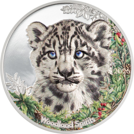 Léopard des neiges (2026) - 1 Oz - Pièce de collection en argent