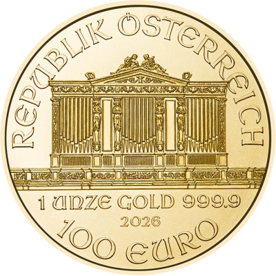 Wiener Philharmoniker (EUR années anciennes) - 1 Oz - pièce d'investissement en or