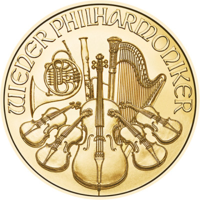 Wiener Philharmoniker (EUR années anciennes) - 1 Oz - pièce d'investissement en or