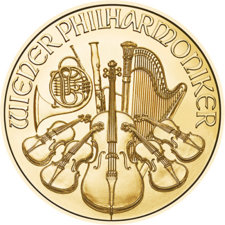 Wiener Philharmoniker (EUR années anciennes) - 1 Oz - pièce d'investissement en or