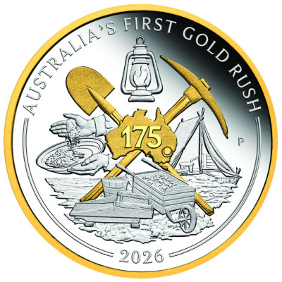 La première ruée vers l'or de l'Australie - 1 Oz - Pièce de collection en argent