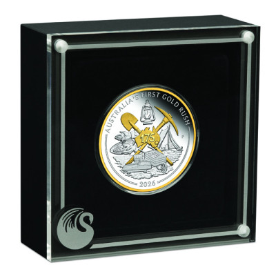 La première ruée vers l'or de l'Australie - 1 Oz - Pièce de collection en argent