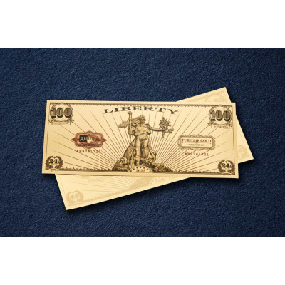 Liberté de Saint-Gaudens - billet en or 24 carats - toute année