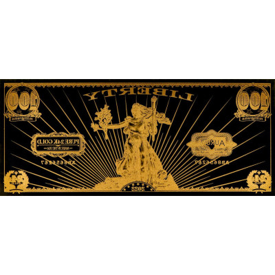 Liberté de Saint-Gaudens - billet en or 24 carats - toute année