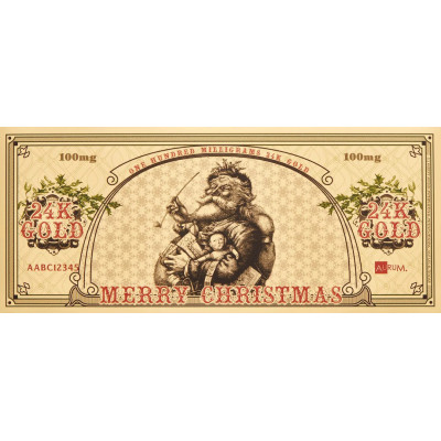 Santa Bucks Aurum - Billets en or 24k