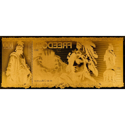 Freedom Aurum - 24k Gold Bill (100mg)