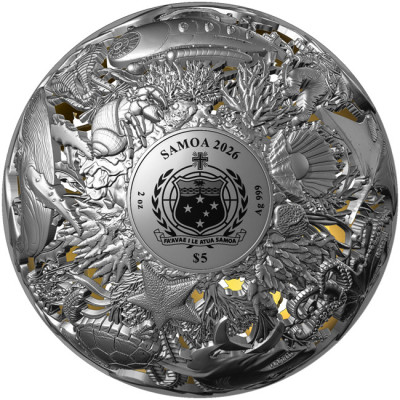 Sea & Surface - 2 Oz - Pièce de collection en argent