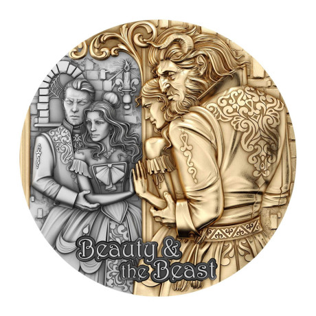 La Belle et la Bête - 2 Oz - Pièce de collection en argent