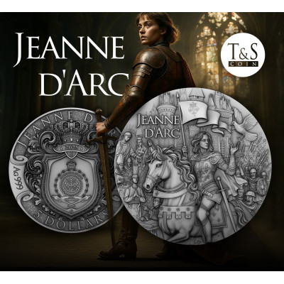 Jeanne d'Arc - 2 Oz - Pièce de collection en argent