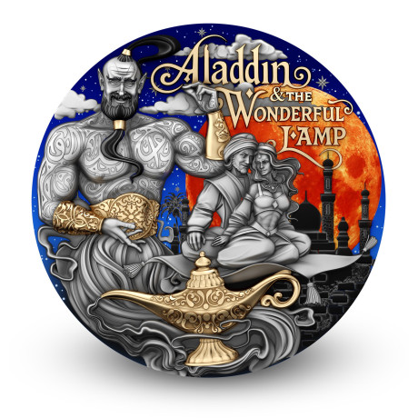 Aladin et la lampe magique - 2 Oz - Pièce de collection en argent