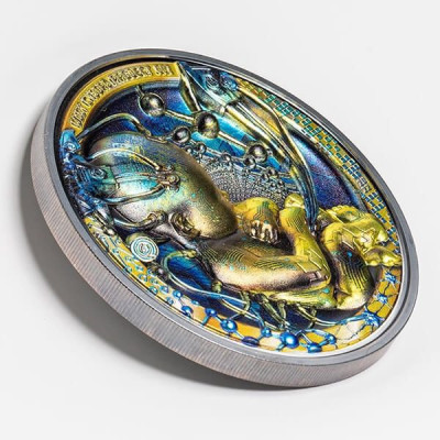 Baby Cyborg Revolution (2022) - Pièce de collection de 3 oz à l'épreuve de l'argent
