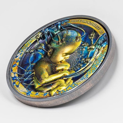 Baby Cyborg Revolution (2022) - Pièce de collection de 3 oz à l'épreuve de l'argent